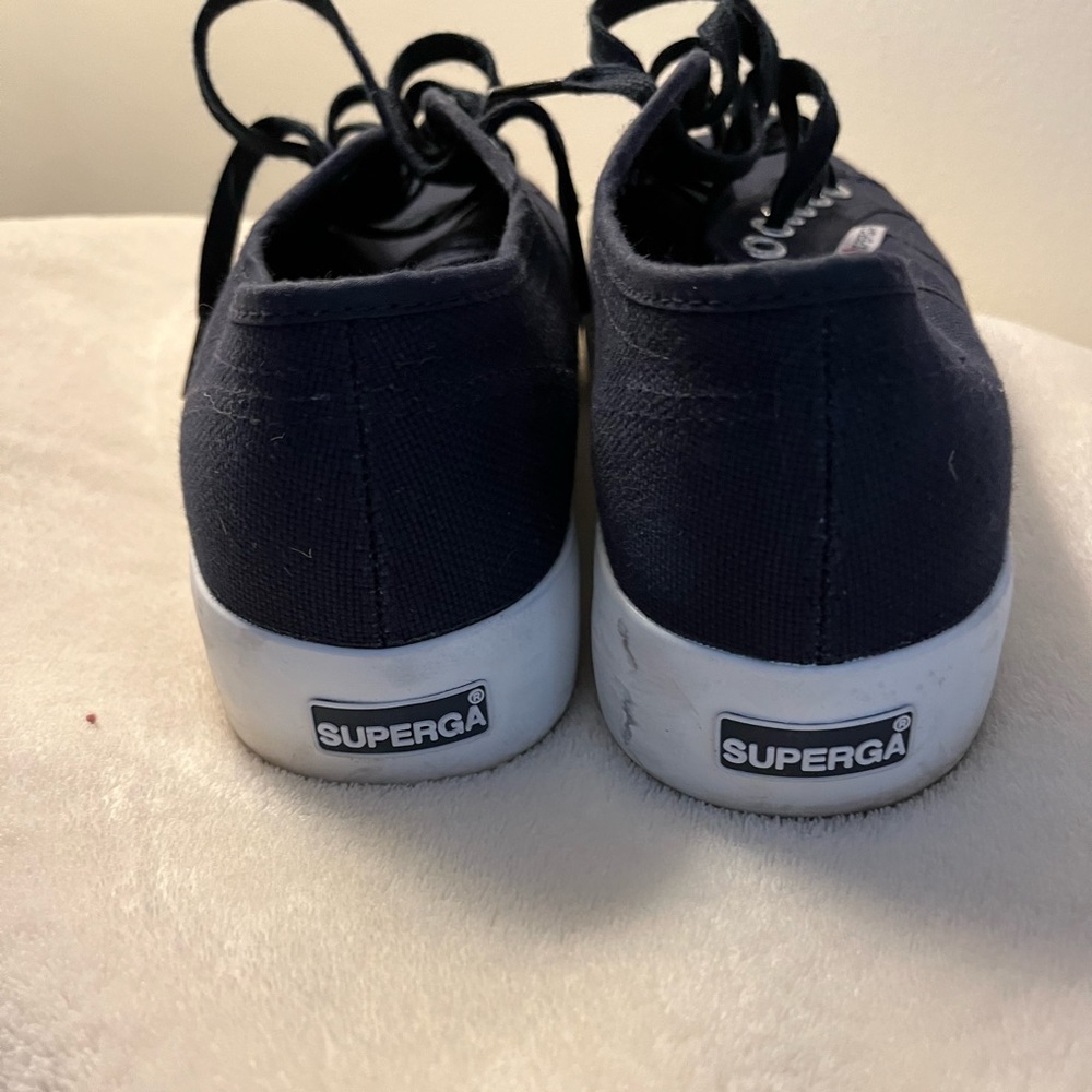 Superga canvas navy sneakers